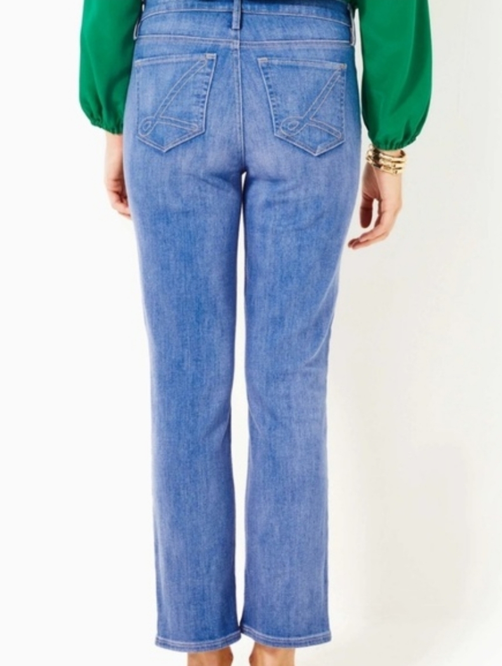 NWT Lilly Pulitzer Liza High Rise Crop Pants. Size 4 - Picture 2 of 10